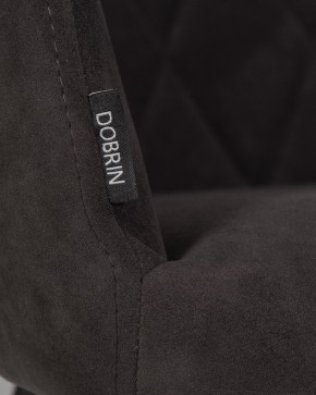 Стул обеденный DOBRIN ROBY, ЭМАЛЬ ЧЕРНЫЙ МУАР велюр Catania Espresso в Губкинском - gubkinskiy.ok-mebel.com | фото 9