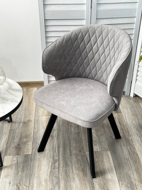 Стул SKAT 360 град. поворот. B22 Серый, велюр / черный каркас, М-City в Губкинском - gubkinskiy.ok-mebel.com | фото 3