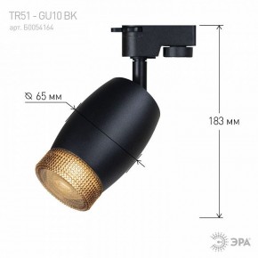 Светильник на штанге Эра  TR51 - GU10 BK в Губкинском - gubkinskiy.ok-mebel.com | фото 4