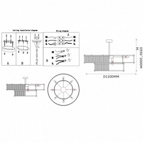 Светильник на штанге Imperiumloft RH Marais Round Chandelier 40,2668 в Губкинском - gubkinskiy.ok-mebel.com | фото 11