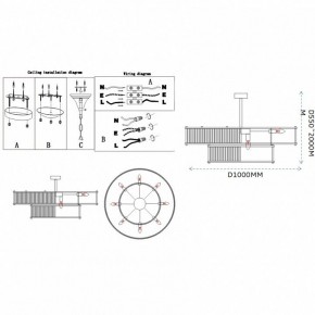 Светильник на штанге Imperiumloft RH Marais Round Chandelier 40,2668 в Губкинском - gubkinskiy.ok-mebel.com | фото 11