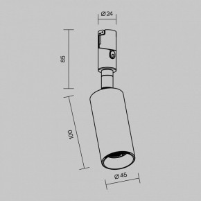 Светильник на штанге Maytoni Focus Led TR201-1-10W3K-M-B в Губкинском - gubkinskiy.ok-mebel.com | фото 7