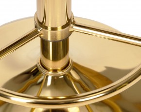 Табурет барный DOBRIN BRUNO GOLD, черный велюр (MJ9-101) в Губкинском - gubkinskiy.ok-mebel.com | фото 2