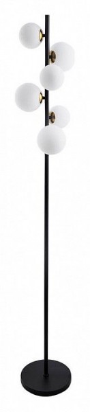 Торшер Arte Lamp Gemini A2243PN-6BK в Губкинском - gubkinskiy.ok-mebel.com | фото