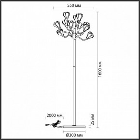 Торшер Odeon Light Gardi 5090/12F в Губкинском - gubkinskiy.ok-mebel.com | фото 5