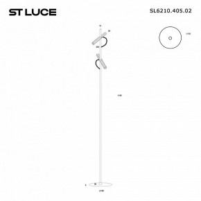 Торшер ST-Luce LILT SL6210.405.02 в Губкинском - gubkinskiy.ok-mebel.com | фото 2