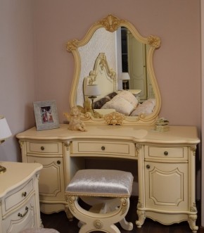 Туалетный стол + Зеркало Мона Лиза (крем) в Губкинском - gubkinskiy.ok-mebel.com | фото 6
