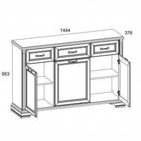 Тумба 3D3S, MONAKO, цвет Сосна винтаж/дуб анкона в Губкинском - gubkinskiy.ok-mebel.com | фото 2