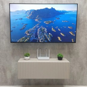 Тумба подвесная под ТВ LINES MTV3-MA 900 Бежевый (Леда-М 10.1.5) в Губкинском - gubkinskiy.ok-mebel.com | фото 3