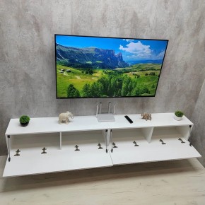 Тумба подвесная под ТВ LINES MTV4-MA 1150 Белый глянец (Белый-M 10.1.1) в Губкинском - gubkinskiy.ok-mebel.com | фото 12