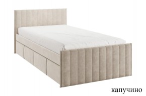 ТВИКС Кровать с ящиками 900 (капучино) в Губкинском - gubkinskiy.ok-mebel.com | фото