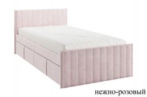 ТВИКС Кровать с ящиками 900 (нежно-розовый) в Губкинском - gubkinskiy.ok-mebel.com | фото