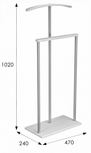 Вешалка для костюма Дэви 1 в Губкинском - gubkinskiy.ok-mebel.com | фото 6