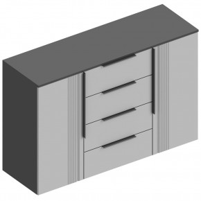 ВИТА Комод 2-ств c 4 ящиками в Губкинском - gubkinskiy.ok-mebel.com | фото