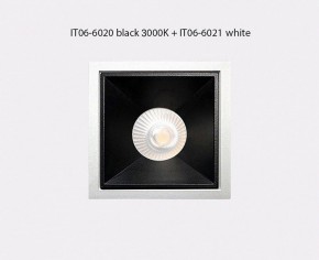 Встраиваемый светильник Italline IT06-6020 IT06-6020 black 3000K + IT06-6021 black в Губкинском - gubkinskiy.ok-mebel.com | фото 3