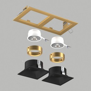 Встраиваемый светильник Lightstar Domino D5230707GMOD в Губкинском - gubkinskiy.ok-mebel.com | фото 2