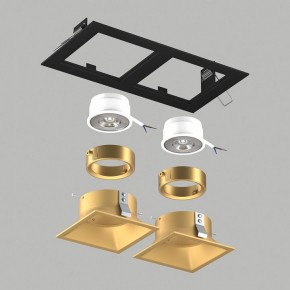 Встраиваемый светильник Lightstar Domino D5270303GMOD в Губкинском - gubkinskiy.ok-mebel.com | фото 3