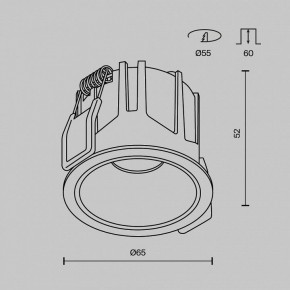 Встраиваемый светильник Maytoni Alfa LED DL043-01-10W3K-RD-B-1 в Губкинском - gubkinskiy.ok-mebel.com | фото 8