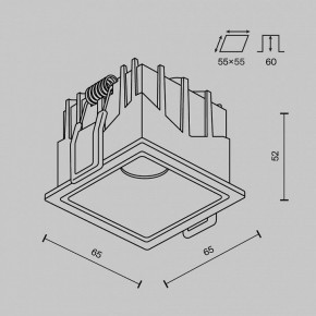 Встраиваемый светильник Maytoni Alfa LED DL043-01-10W3K-SQ-W-1 в Губкинском - gubkinskiy.ok-mebel.com | фото 8