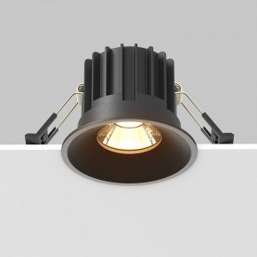 Встраиваемый светильник Maytoni Round DL058-12W2.7K-B в Губкинском - gubkinskiy.ok-mebel.com | фото 4