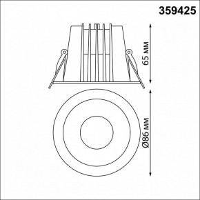 Встраиваемый светильник Novotech Lang 359425 в Губкинском - gubkinskiy.ok-mebel.com | фото 8